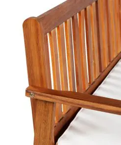 vidaXL Garden Storage Bench Solid Acacia Wood 120x63x84 cm