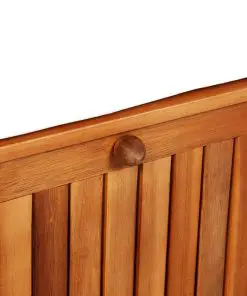 vidaXL Garden Storage Bench Solid Acacia Wood 120x63x84 cm