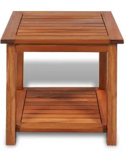 vidaXL Side Table Solid Acacia Wood 45x45x45 cm