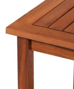 vidaXL Side Table Solid Acacia Wood 45x45x45 cm