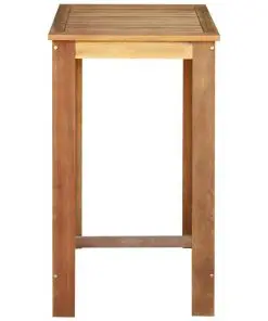 vidaXL Bar Table Solid Acacia Wood 60x60x105 cm
