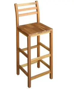 vidaXL Bar Table and Chair Set 5 Pieces Solid Acacia Wood