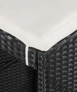 vidaXL 5 Piece Outdoor Bar Set Poly Rattan and Glass