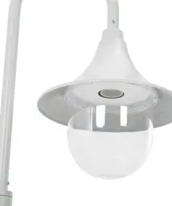 vidaXL Garden Post Light E27 120 cm Aluminium White