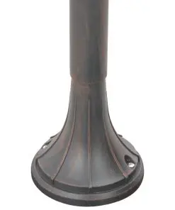 vidaXL Garden Post Light E27 120 cm Aluminium Bronze