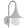 vidaXL Garden Wall Lamp E27 42 cm Aluminium White
