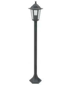 vidaXL Garden Post Lights 6 pcs E27 110 cm Aluminium Dark Green