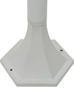 vidaXL Garden Post Lights 6 pcs E27 110 cm Aluminium White