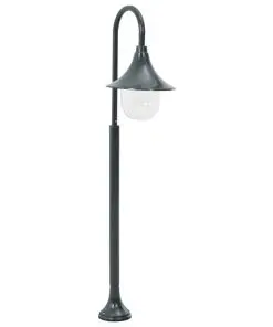 vidaXL Garden Post Light E27 120 cm Aluminium Dark Green