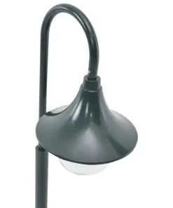 vidaXL Garden Post Light E27 120 cm Aluminium Dark Green
