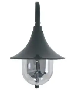 vidaXL Garden Wall Lamp E27 42 cm Aluminium Dark Green