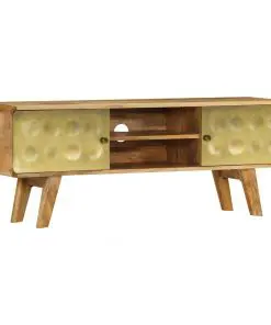 vidaXL TV Cabinet Solid Mango Wood 120x30x45 cm