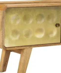 vidaXL TV Cabinet Solid Mango Wood 120x30x45 cm