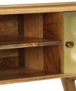 vidaXL TV Cabinet Solid Mango Wood 120x30x45 cm