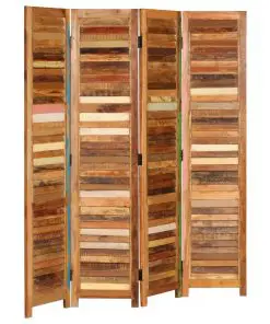 vidaXL Room Divider Solid Reclaimed Wood 170 cm