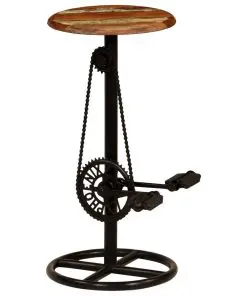 vidaXL Bar Chairs 2 pcs Solid Reclaimed Wood