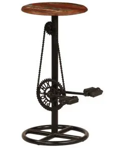 vidaXL Bar Chairs 2 pcs Solid Reclaimed Wood