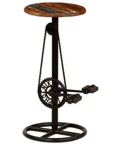 vidaXL Bar Chairs 2 pcs Solid Reclaimed Wood