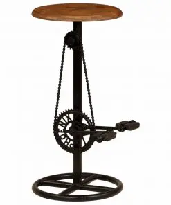 vidaXL Bar Chairs 2 pcs Solid Mango Wood