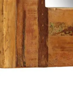 vidaXL Wall Mirror Solid Reclaimed Wood 60×90 cm