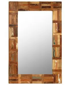 vidaXL Wall Mirror Solid Reclaimed Wood 60×90 cm