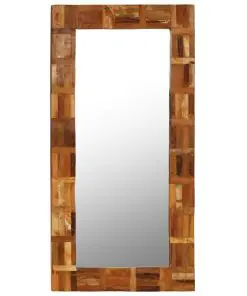 vidaXL Wall Mirror Solid Reclaimed Wood 60×120 cm