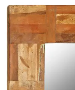 vidaXL Wall Mirror Solid Reclaimed Wood 60×120 cm