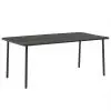 vidaXL Garden Table Dark Grey 180x90x72 cm Steel vidaXL Garden Table Dark Grey 180x90x72 cm Steel