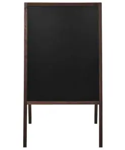 vidaXL Double-sided Blackboard Cedar Wood Free Standing 60×80 cm