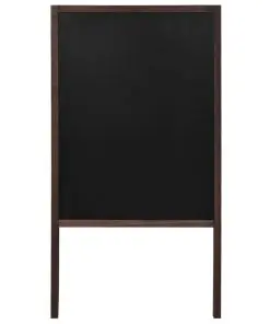 vidaXL Double-sided Blackboard Cedar Wood Free Standing 60×80 cm