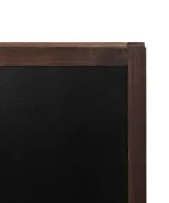 vidaXL Double-sided Blackboard Cedar Wood Free Standing 60×80 cm