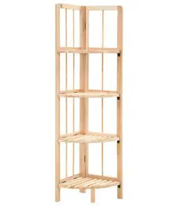 vidaXL Corner Shelf Cedar Wood 27x27x110 cm