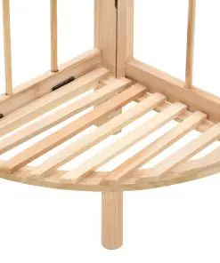 vidaXL Corner Shelf Cedar Wood 27x27x110 cm