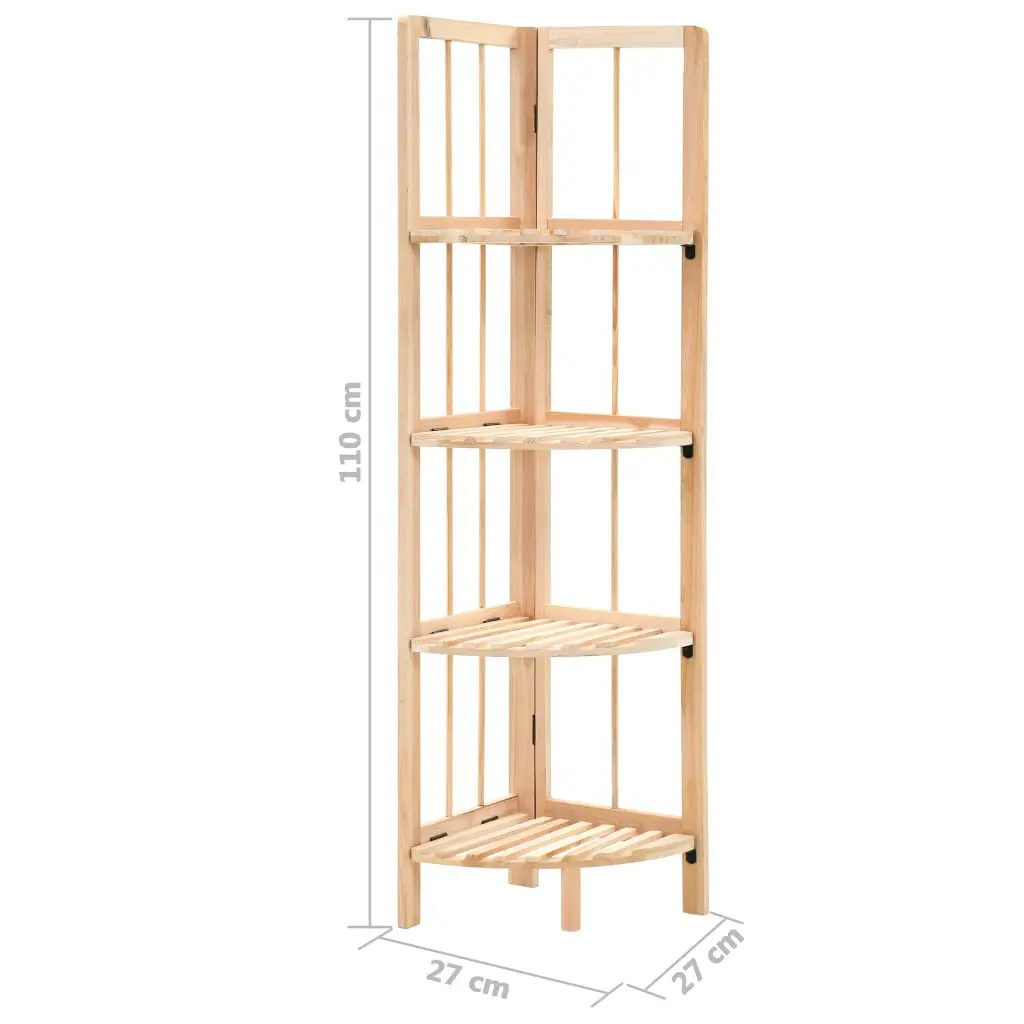vidaXL Corner Shelf Cedar Wood 27x27x110 cm