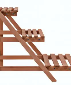 vidaXL 3-Tier Plant Stand Cedar Wood 48x45x40 cm
