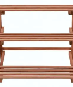 vidaXL 3-Tier Plant Stand Cedar Wood 48x45x40 cm