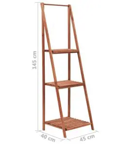 vidaXL Plant Stand Cedar Wood 45x40x145 cm
