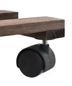 vidaXL Plant Rollers 4 pcs Cedar Wood 25×25 cm