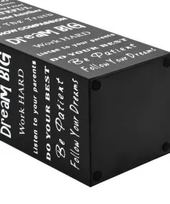 vidaXL Umbrella Stand Text Steel Black