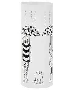 vidaXL Umbrella Stand Women Steel White