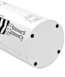 vidaXL Umbrella Stand Women Steel White