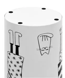 vidaXL Umbrella Stand Women Steel White