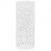vidaXL Umbrella Stand Leaves Steel White