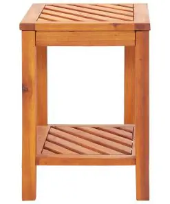 vidaXL Side Table Solid Acacia Wood 45x33x45 cm