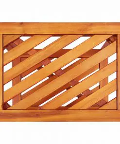 vidaXL Side Table Solid Acacia Wood 45x33x45 cm