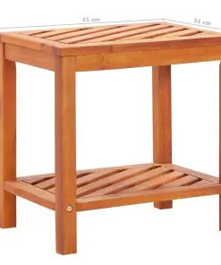 vidaXL Side Table Solid Acacia Wood 45x33x45 cm