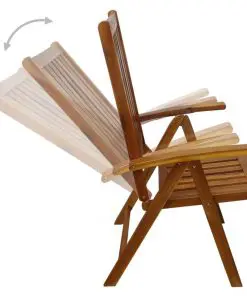 vidaXL 7 Piece Outdoor Dining Set Solid Acacia Wood