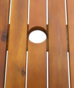 vidaXL 7 Piece Outdoor Dining Set Solid Acacia Wood