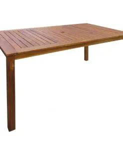 vidaXL 7 Piece Outdoor Dining Set with Cushions Solid Acacia Wood