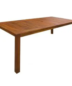 vidaXL 9 Piece Outdoor Dining Set Solid Acacia Wood